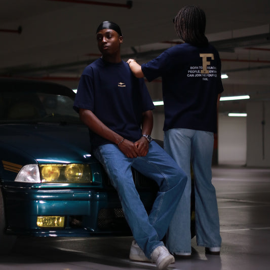 4Y0 STARLINE TEE BLUE NAVY